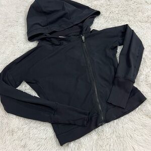 Nike Women's Black Dri-Fit-Full-Zip Hooded Jacket Small